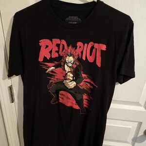 Red Riot Black and Red Men's Graphic Tee